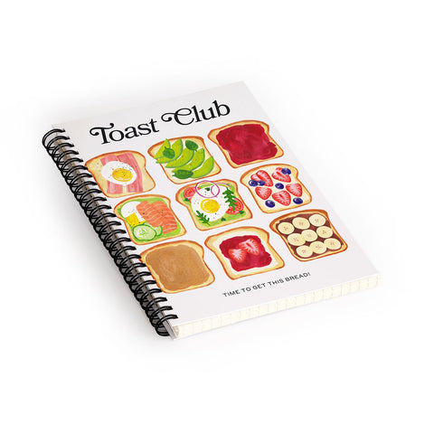 ayeyokp The Toast Club Brunch Art Spiral Notebook