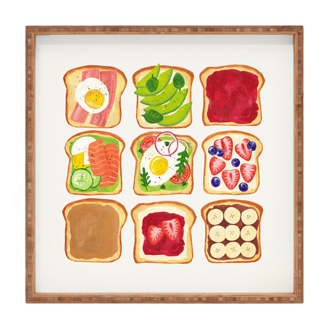 ayeyokp The Toast Club Brunch Art Square Tray