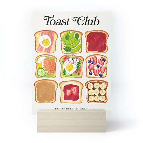 ayeyokp The Toast Club Brunch Art Mini Art Print