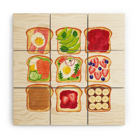 ayeyokp The Toast Club Brunch Art Wood Wall Mural