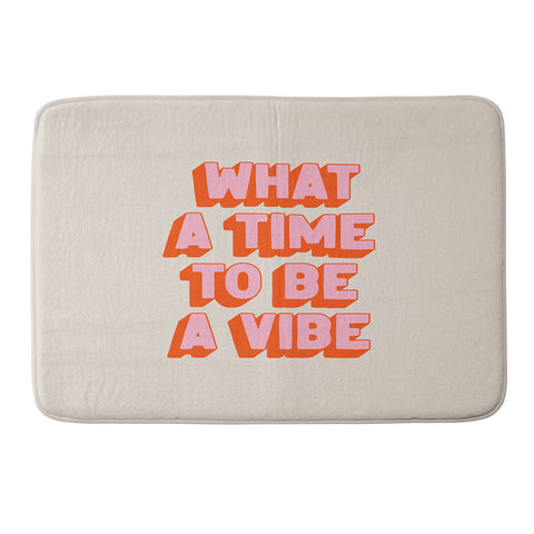 ayeyokp Time To Be A Vibe Memory Foam Bath Mat