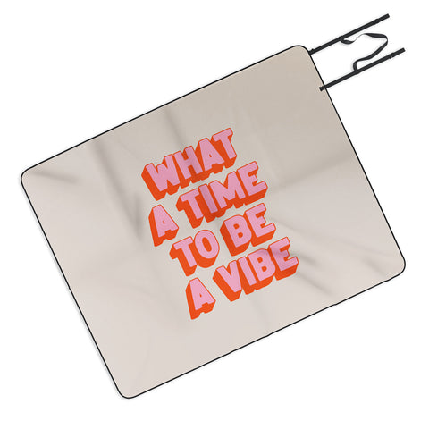 ayeyokp Time To Be A Vibe Picnic Blanket