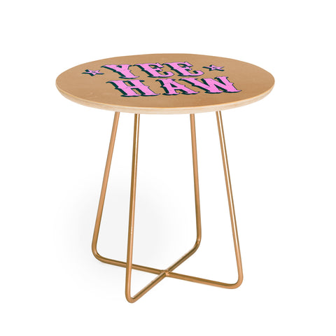 ayeyokp Yee Haw Full Rodeo Edition Round Side Table