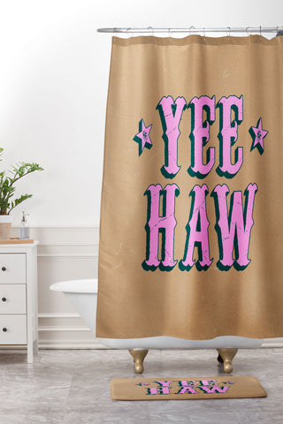 ayeyokp Yee Haw Full Rodeo Edition Shower Curtain And Mat