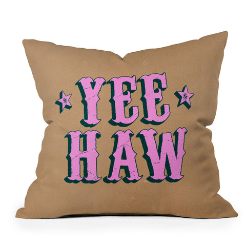 ayeyokp Yee Haw Full Rodeo Edition Throw Pillow