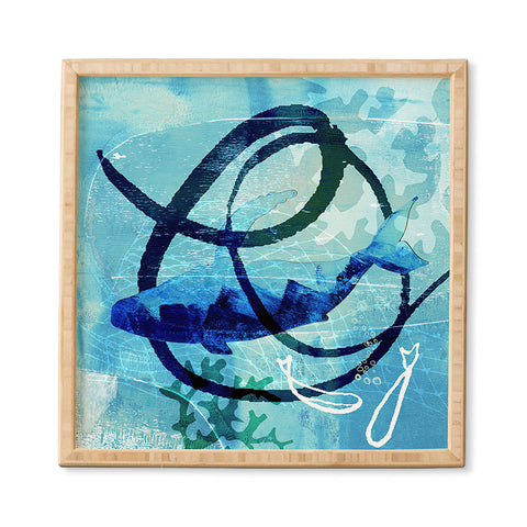 Barbara Chotiner Ocean Swirl Framed Wall Art