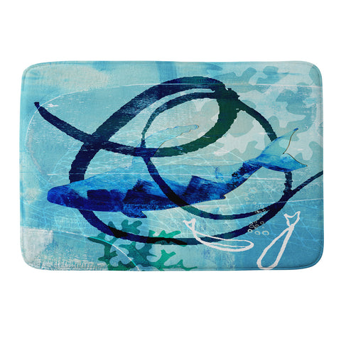 Barbara Chotiner Ocean Swirl Memory Foam Bath Mat