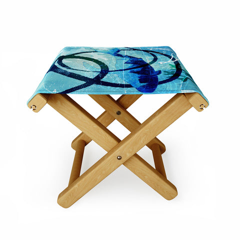 Barbara Chotiner Ocean Swirl Folding Stool
