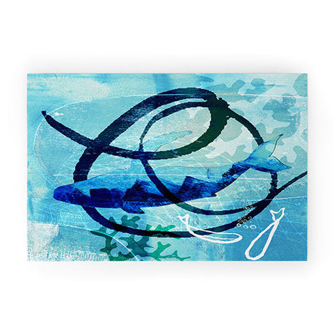 Barbara Chotiner Ocean Swirl Welcome Mat