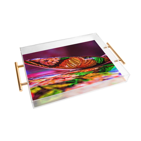 Barbara Sherman Dayglo Spoon Acrylic Tray