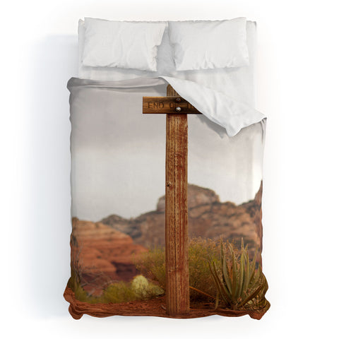 Barbara Sherman End Of Trail Duvet Cover