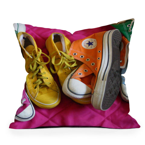 Barbara Sherman My Shoes Outdoor Throw Pillow