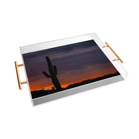 Barbara Sherman Saguaro Sunset Acrylic Tray