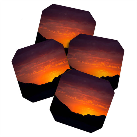 Barbara Sherman Sunset Glory Coaster Set
