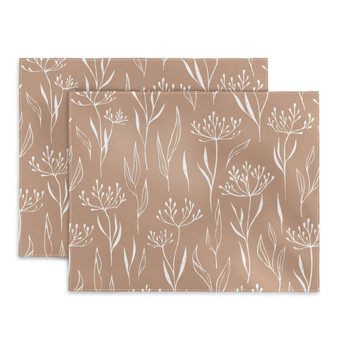Barlena Dried Flowers and Leaves Placemat