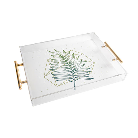 Barlena Geometry and Nature I Acrylic Tray