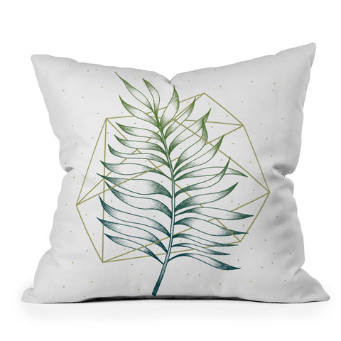 Barlena Geometry and Nature I Outdoor Throw Pillow