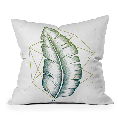 Barlena Geometry and Nature V Outdoor Throw Pillow