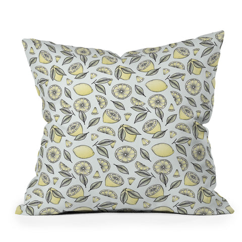 Barlena Lemon Tree Outdoor Throw Pillow