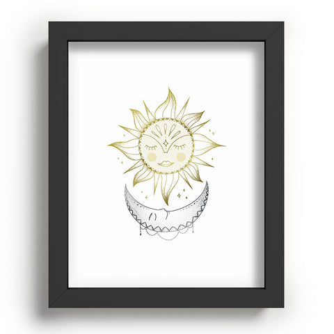 Barlena Magical Sun and Moon Recessed Framing Rectangle