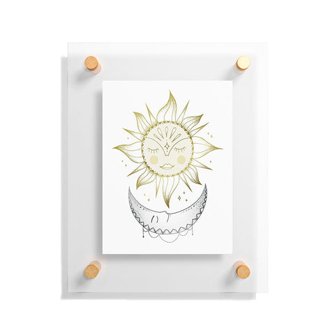 Barlena Magical Sun and Moon Floating Acrylic Print