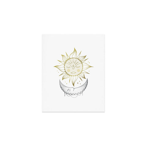 Barlena Magical Sun and Moon Art Print
