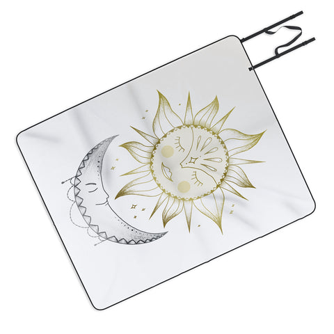 Barlena Magical Sun and Moon Picnic Blanket
