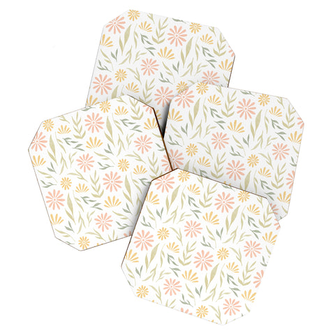 Barlena Meadow Pink Coaster Set