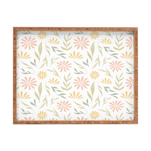 Barlena Meadow Pink Rectangular Tray