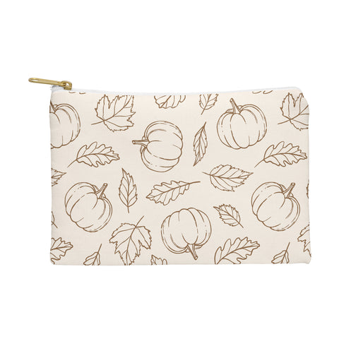 Barlena Pumpkins and Leaves Brown Pouch