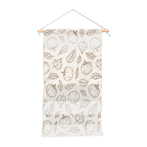 Barlena Pumpkins and Leaves Brown Wall Hanging Portrait