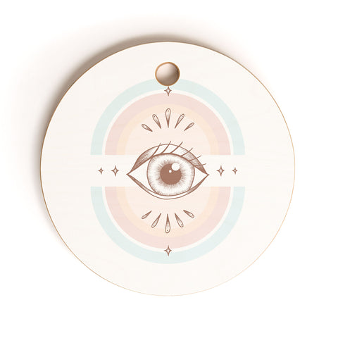 Barlena Retro Eyes Cutting Board Round
