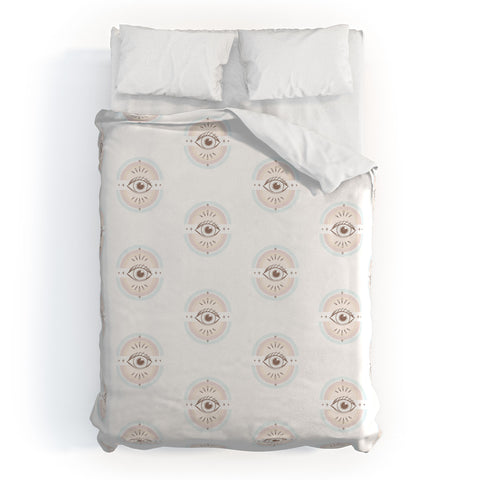 Barlena Retro Eyes Duvet Cover