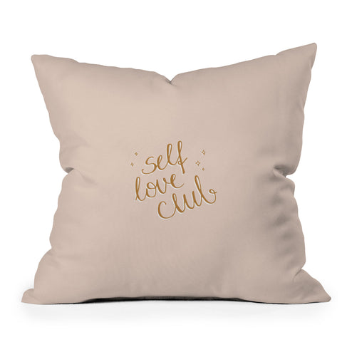 Barlena Self Love Club Outdoor Throw Pillow