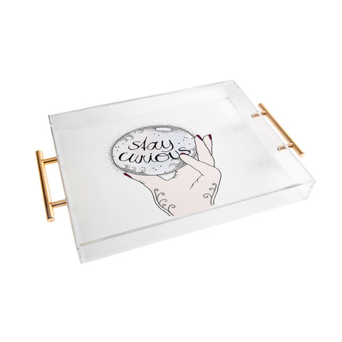 Barlena Stay Curious Acrylic Tray