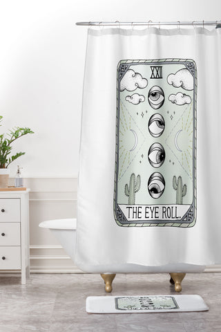 Barlena The Eye Roll Shower Curtain And Mat