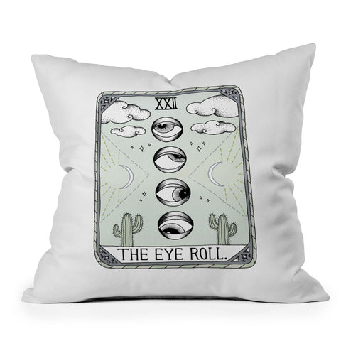 Barlena The Eye Roll Outdoor Throw Pillow