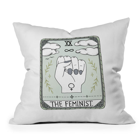 Barlena The Feminist Outdoor Throw Pillow
