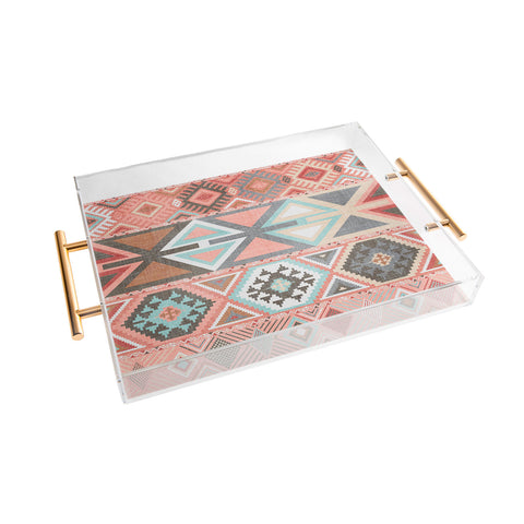 Becky Bailey Aztec Artisan Tribal in Pink Acrylic Tray