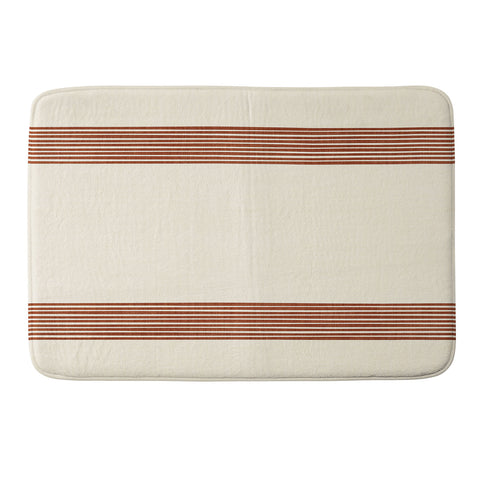 Becky Bailey Band in Rust Memory Foam Bath Mat