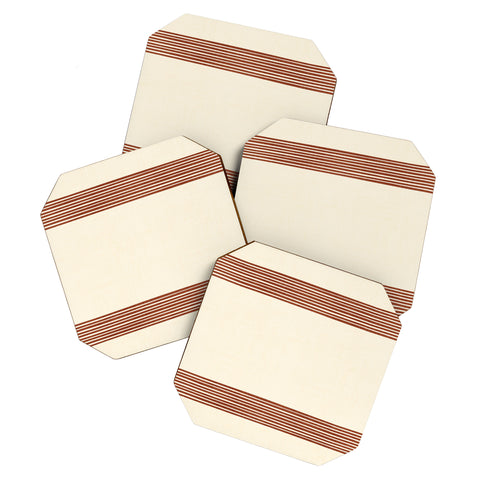 Becky Bailey Band in Rust Coaster Set