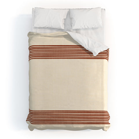 Becky Bailey Band in Rust Duvet Cover