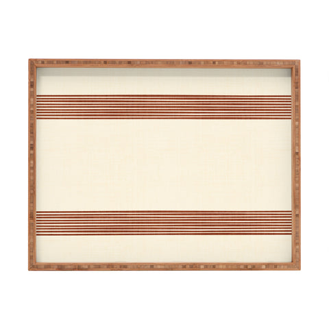 Becky Bailey Band in Rust Rectangular Tray