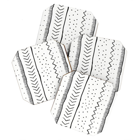 Becky Bailey Moroccan Stripe in Cream Coaster Set