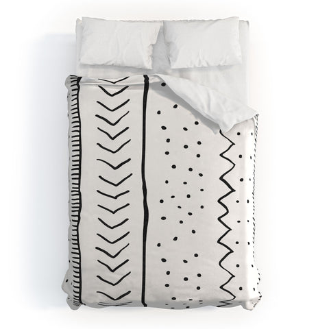 Becky Bailey Moroccan Stripe in Cream Duvet Cover