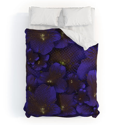 Bel Lefosse Design Electric Blue Orchid Duvet Cover