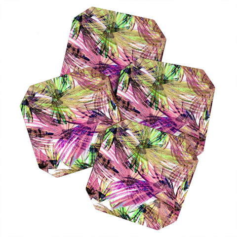 Bel Lefosse Design Feather Pattern Coaster Set