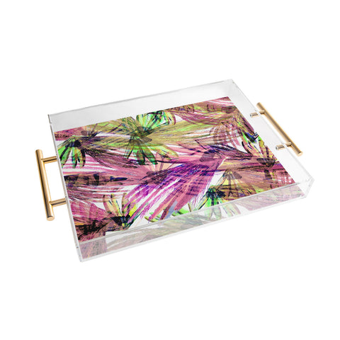 Bel Lefosse Design Feather Pattern Acrylic Tray