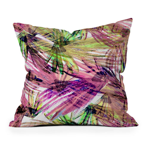 Bel Lefosse Design Feather Pattern Outdoor Throw Pillow