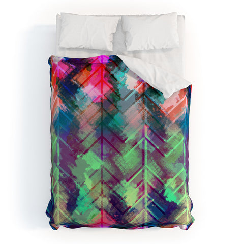 Bel Lefosse Design Sprayed Chevron Duvet Cover